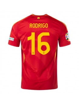 Spanien Rodri Hernandez #16 Heimtrikot EM 2024 Kurzarm